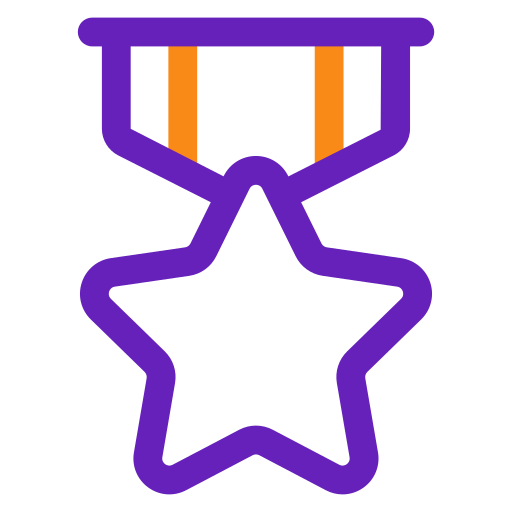 medal gwiazda Generic color outline ikona