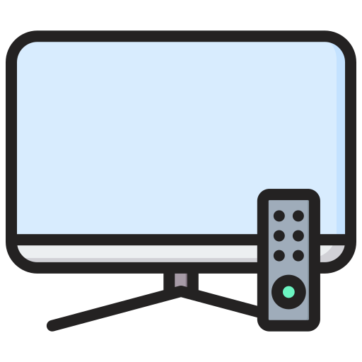televisión led Generic color lineal-color icono