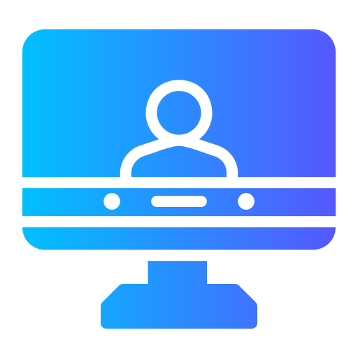 online bijeenkomst Generic gradient fill icoon