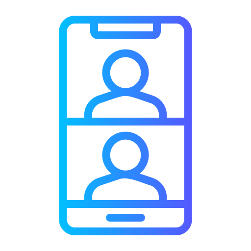Video conference Generic gradient outline icon
