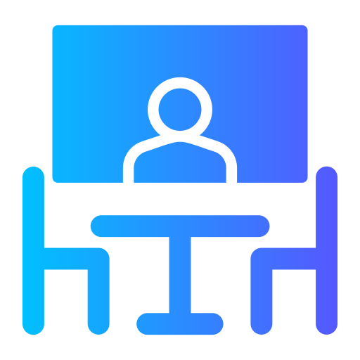 Video conference Generic gradient fill icon