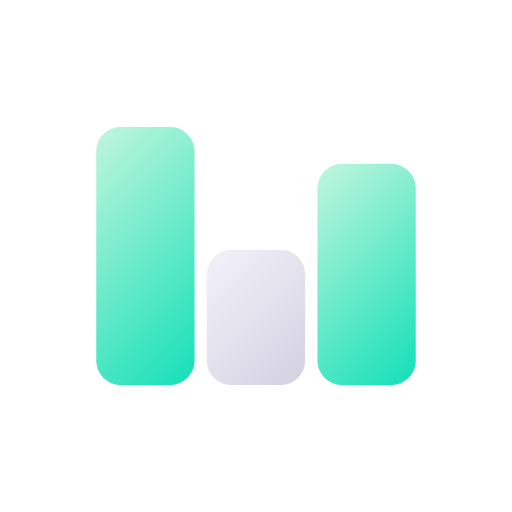 Bar chart Generic gradient fill icon