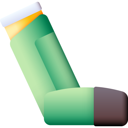 inhalador 3D Color icono