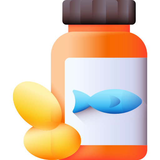 Fish oil 3D Color icon