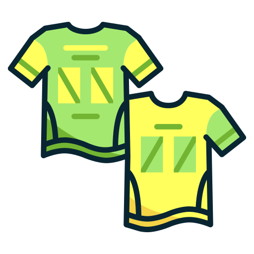 camiseta de fútbol Generic color lineal-color icono