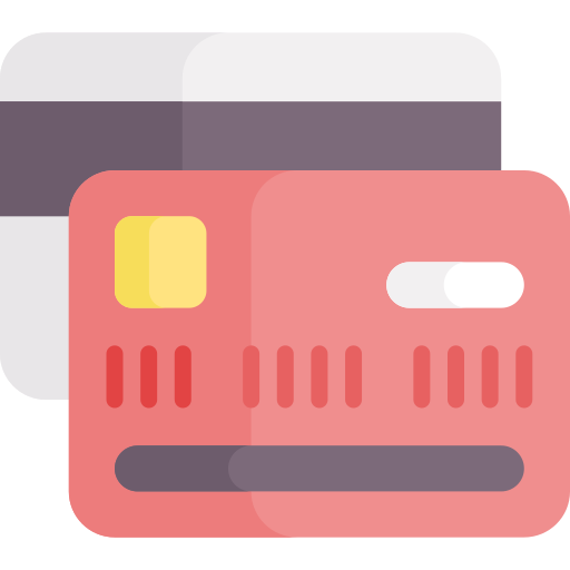 kredietkaart Generic color fill icoon