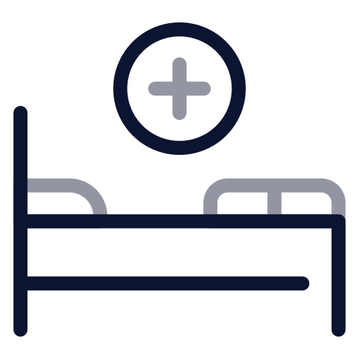 cama de hospital Generic color outline icono