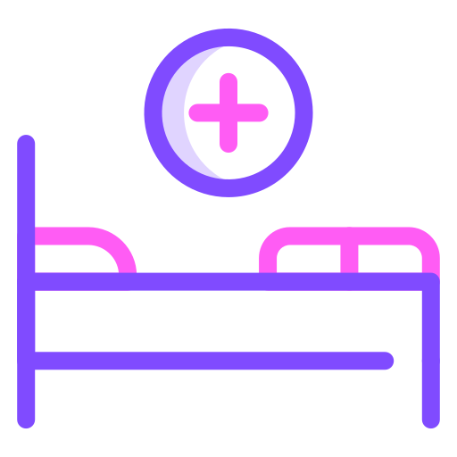 Hospital bed Generic color lineal-color icon