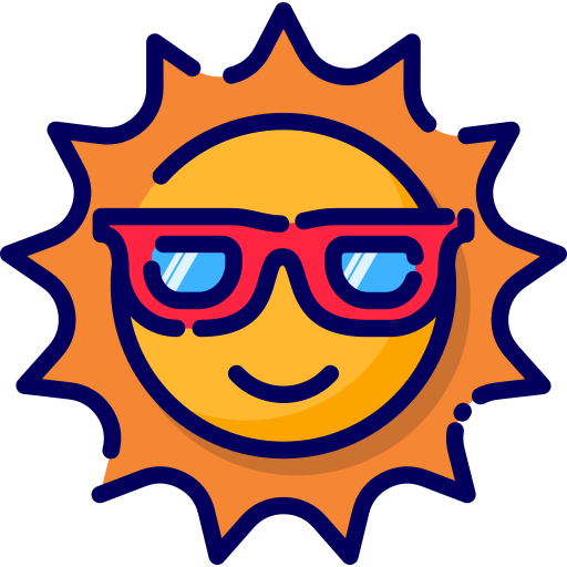 Sun glasses Generic color lineal-color icon