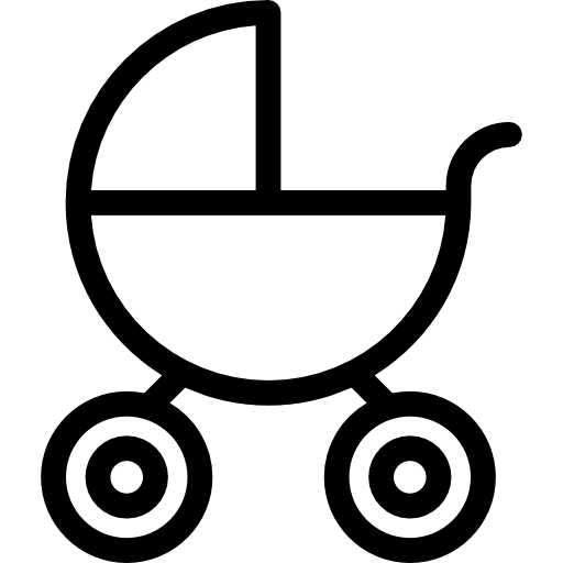 wózek dla dziecka  ikona