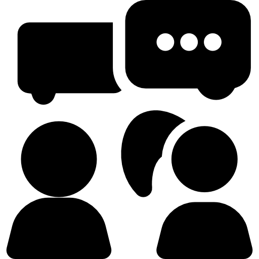 conversation Basic Rounded Filled Icône