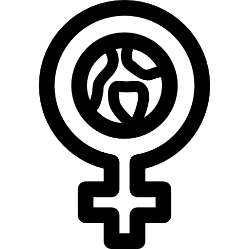 femenino Curved Lineal icono