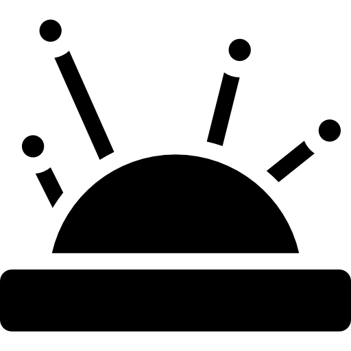 Pincushion Curved Fill icon