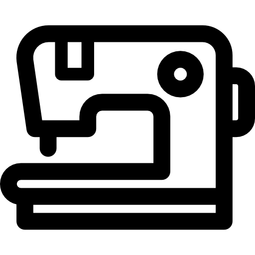 Sewing machine Curved Lineal icon