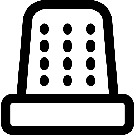 Thimble Curved Lineal icon