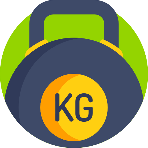 kettlebell Detailed Flat Circular Flat icona