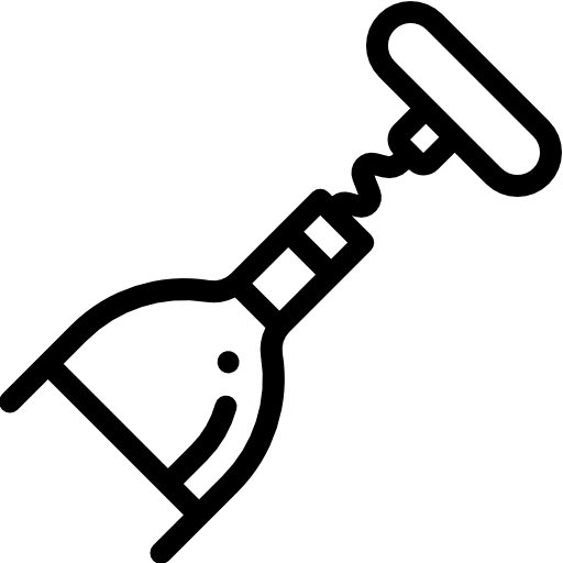 Штопор Detailed Rounded Lineal иконка