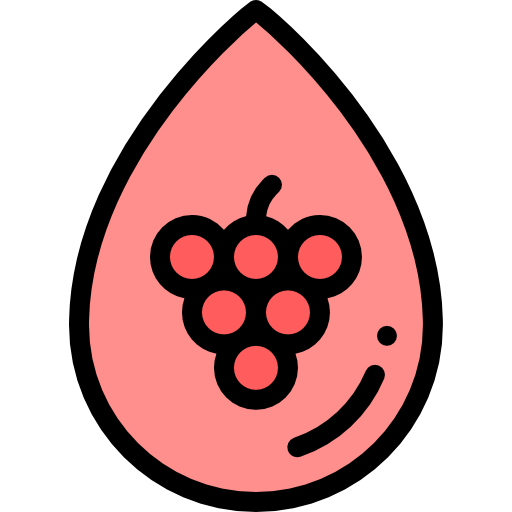 Wine Detailed Rounded Lineal color icon
