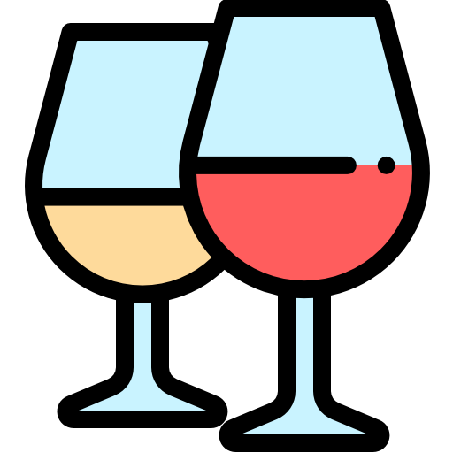 du vin Detailed Rounded Lineal color Icône
