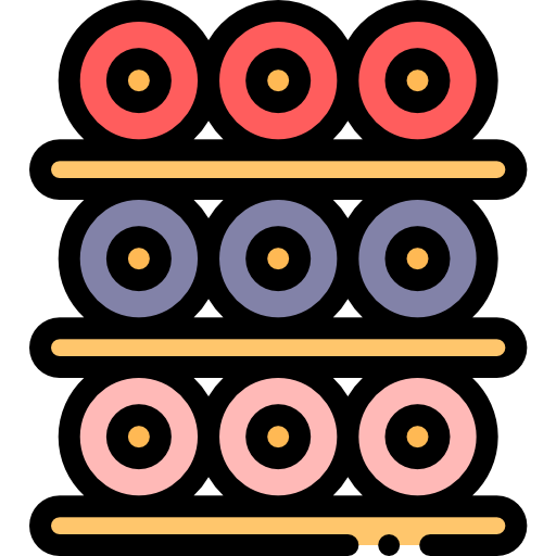 포도주 양조장 Detailed Rounded Lineal color icon