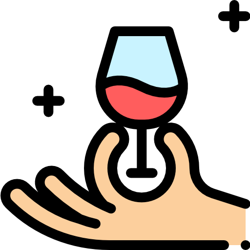 degustacja wina Detailed Rounded Lineal color ikona
