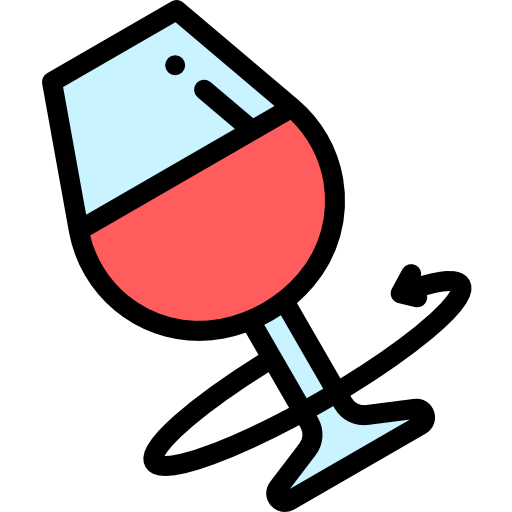 와인 시음 Detailed Rounded Lineal color icon