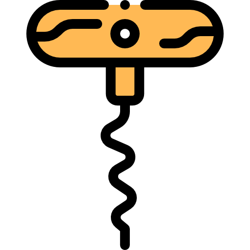 korkociąg Detailed Rounded Lineal color ikona