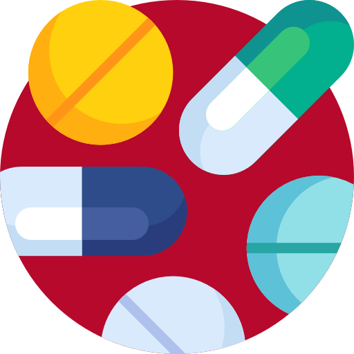 Pills Detailed Flat Circular Flat icon