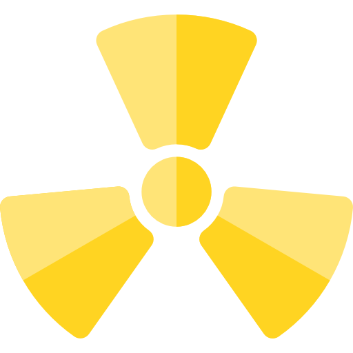 radioactif Basic Rounded Flat Icône