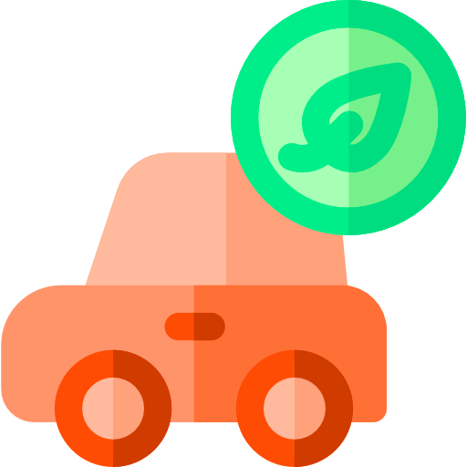 Öko-auto Basic Rounded Flat icon