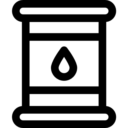 barile di petrolio Basic Rounded Lineal icona