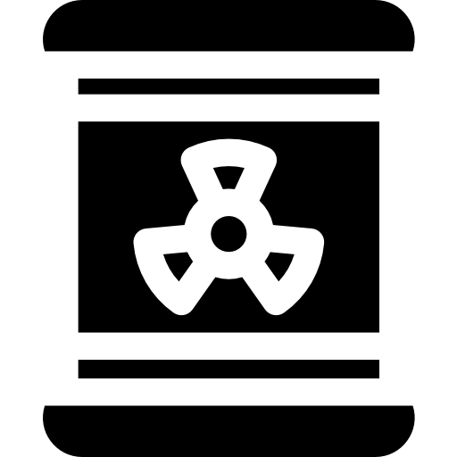 radioactief Basic Rounded Filled icoon