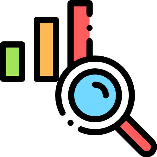 Analytics Detailed Rounded Lineal color icon
