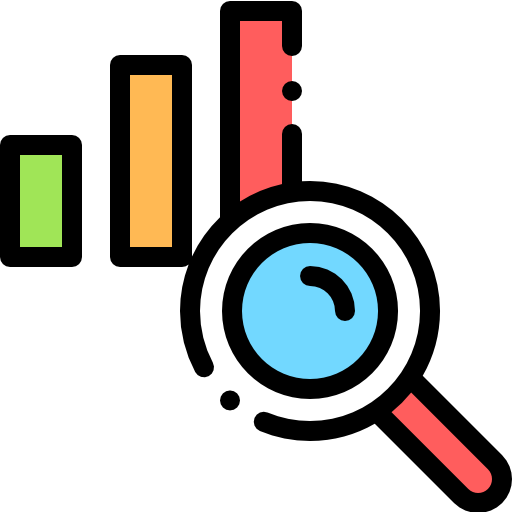 analytics Detailed Rounded Lineal color Ícone