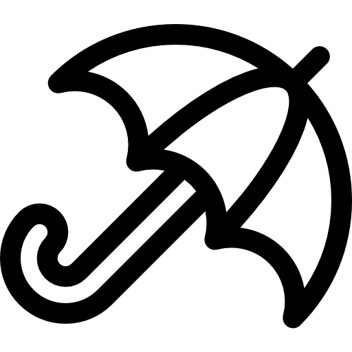 우산 Basic Rounded Lineal icon