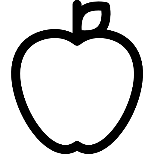 사과 Basic Rounded Lineal icon