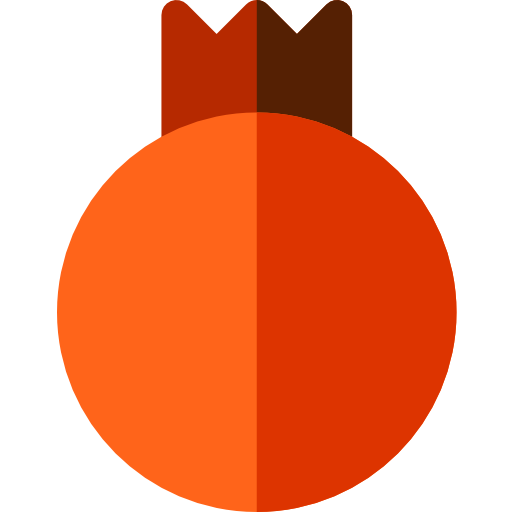 granaatappel Basic Rounded Flat icoon