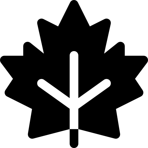 liść Basic Rounded Filled ikona