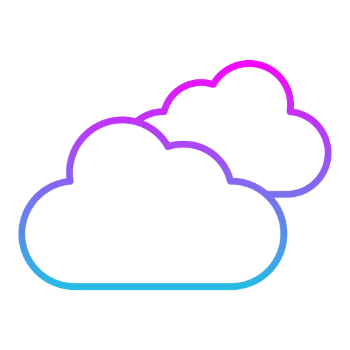 nuvole Generic gradient outline icona