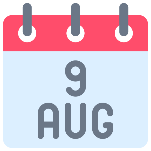 sierpień Generic color fill ikona