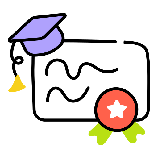 자격증 Generic color lineal-color icon