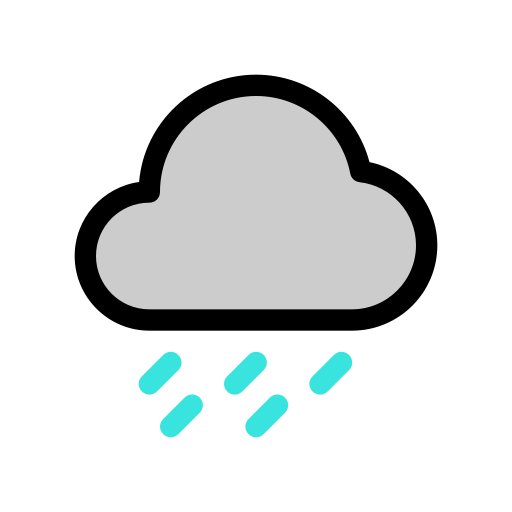 폭우 Generic color lineal-color icon
