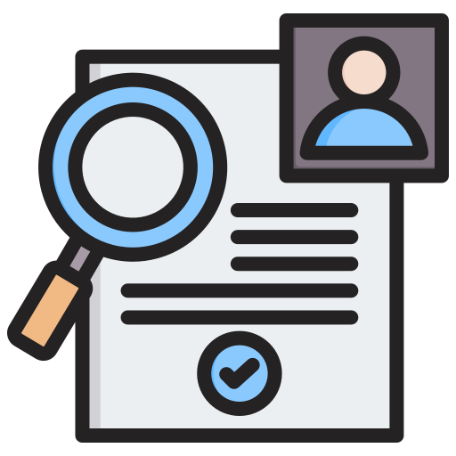 Background check Generic color lineal-color icon