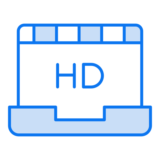 Hd movie Generic color lineal-color icon