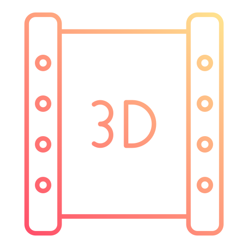 3d-film Generic gradient outline icon