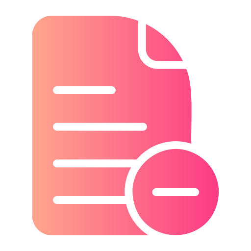 Delete Generic gradient fill icon