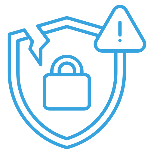 Security breach Generic color outline icon