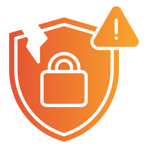 Security breach Generic gradient fill icon