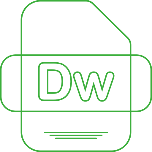 Dreamweaver Generic color outline icon