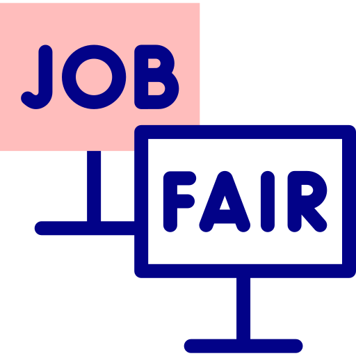 Job fair Detailed Mixed Lineal color icon